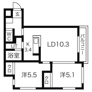 ブラン・ルーチェの間取り