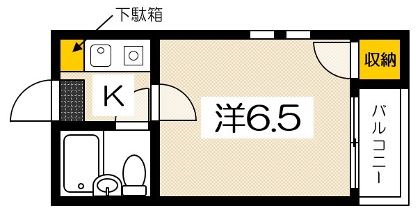 広島市佐伯区五日市中央のマンションの間取り