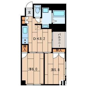 立川市高松町のマンションの間取り