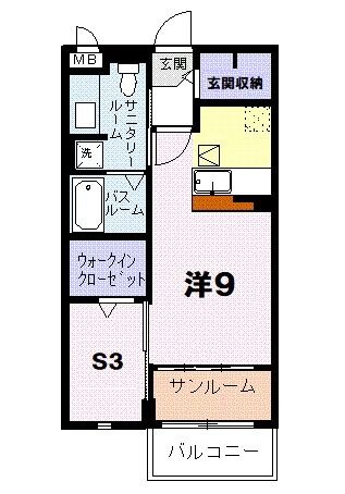 サニーヒルズ岡台IIの間取り