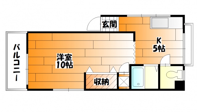 広島市西区観音新町のマンションの間取り