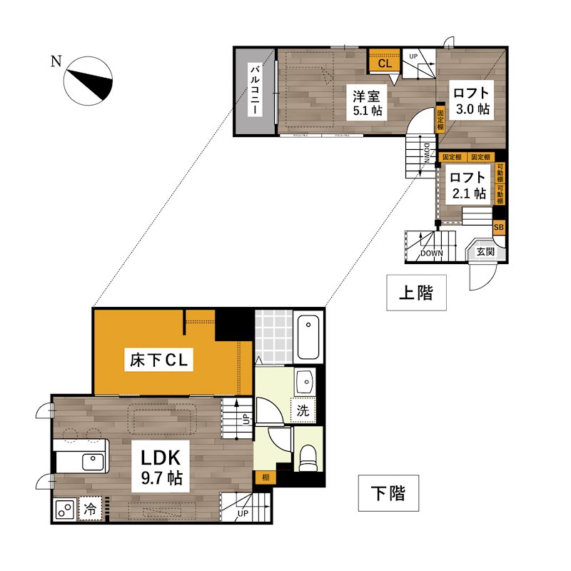 菊池市片角IBUKI★　市役所そばの間取り