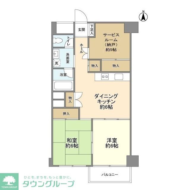 港区高輪のマンションの間取り