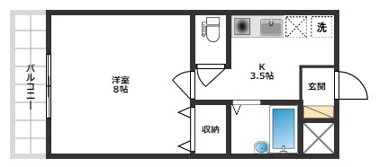 さつきハイムの間取り