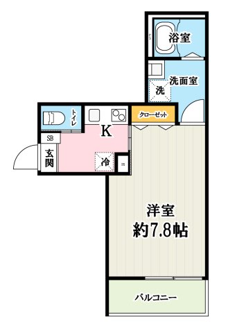 さいたま市西区大字指扇のアパートの間取り