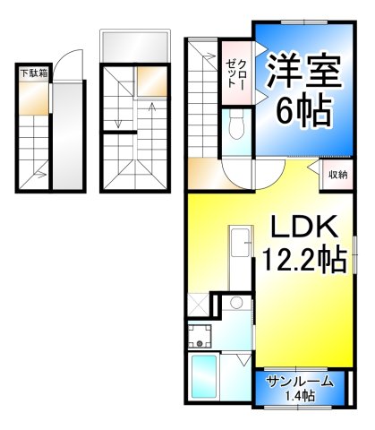 セレッソ犀沢の間取り