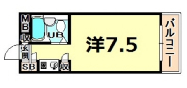 サンロイヤル鳴尾の間取り