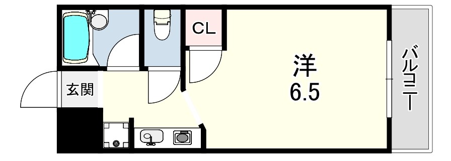 ＪＲ東海道本線 摂津本山駅 徒歩3分 4階建 築43年の間取り写真