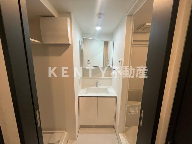 洗面設備　広い洗面スペース