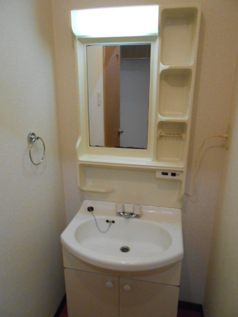 洗面設備　独立洗面化粧台（照明付）完備