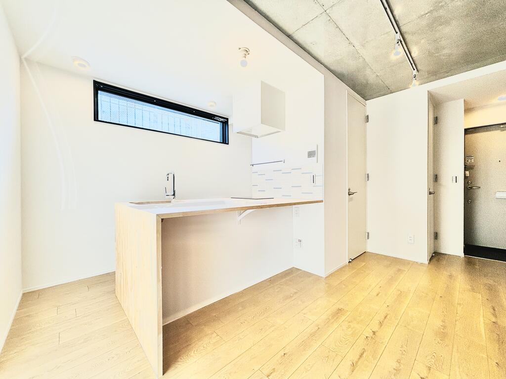 収納　作業スペースが広く料理しやすい設計