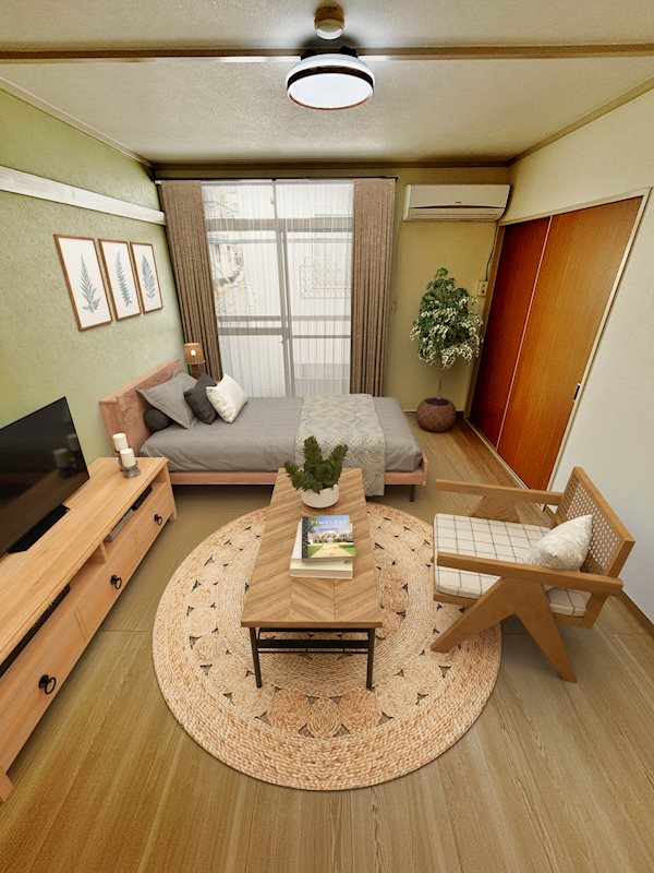 居室・リビング　※写真の家具は合成です。※家具・調度品は設備には含まれません