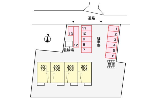 駐車場　駐車場配置図