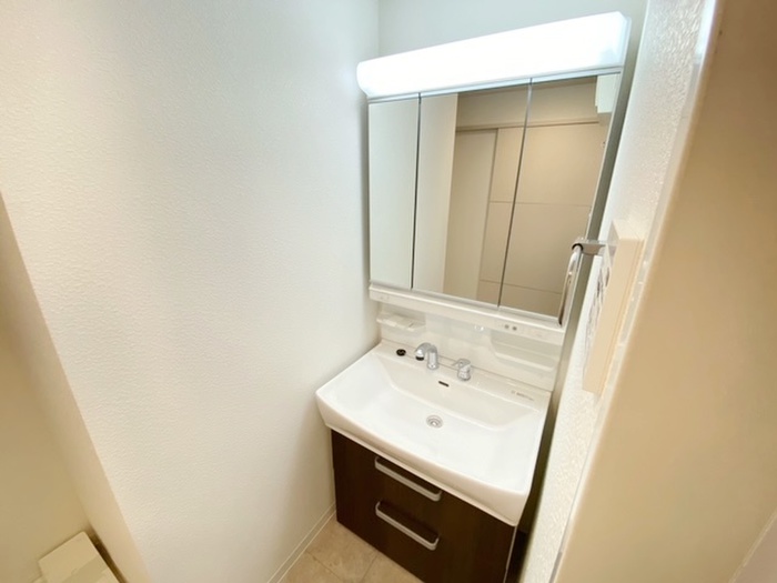 洗面設備　※写真は同タイプ、別のお部屋です。