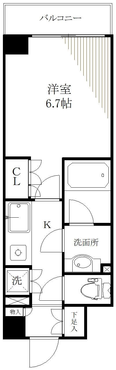 ＪＲ山手線 東京駅 徒歩6分 13階建 築23年の間取り写真