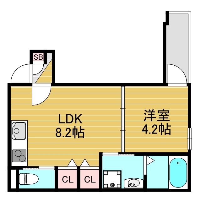 M-City大阪十三の間取り写真