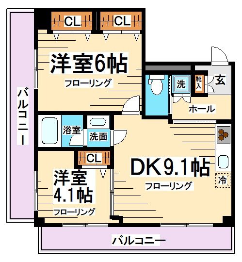 東京メトロ丸ノ内線 方南町駅 徒歩6分 4階建 築43年の間取り写真