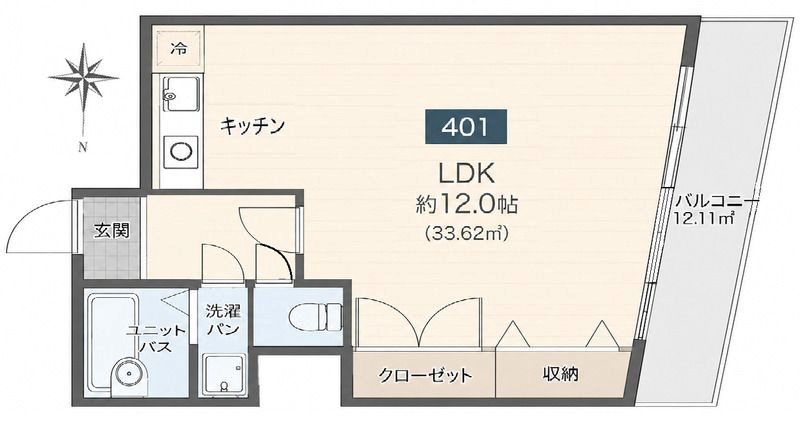 エメラルドタワーの間取り写真