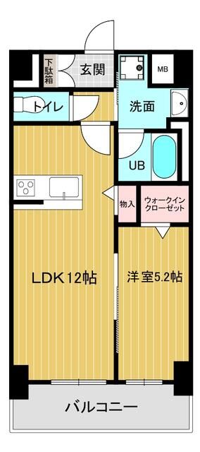 ＪＲ常磐線 天王台駅 徒歩2分 10階建 築5年の間取り写真