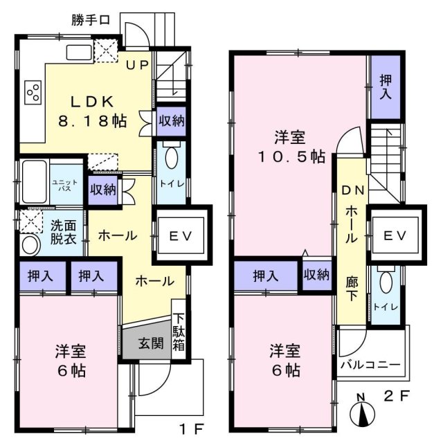門田本町戸建の間取り写真