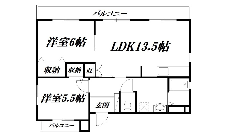 ＪＲ東海道本線 浜松駅 徒歩10分 6階建 築36年の間取り写真