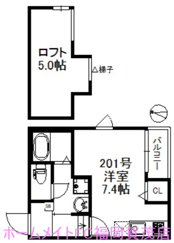 地下鉄七隈線 賀茂駅 徒歩8分 2階建 新築の間取り写真