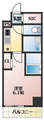 S-RESIDENCE船橋alesiaの間取り写真