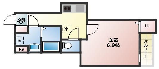 Mirage武庫川の間取り写真