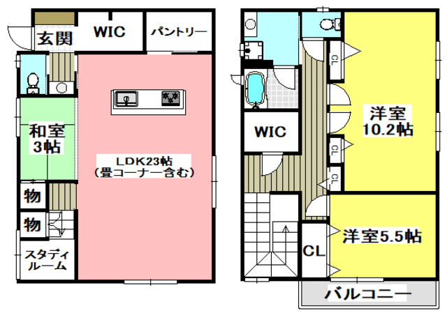 彩都粟生北7丁目戸建の間取り写真