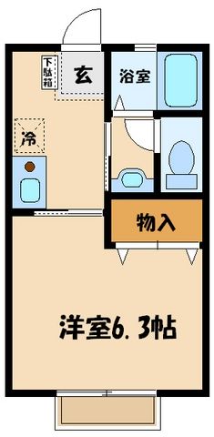 小田急線 千歳船橋駅 徒歩8分 2階建 築16年の間取り写真