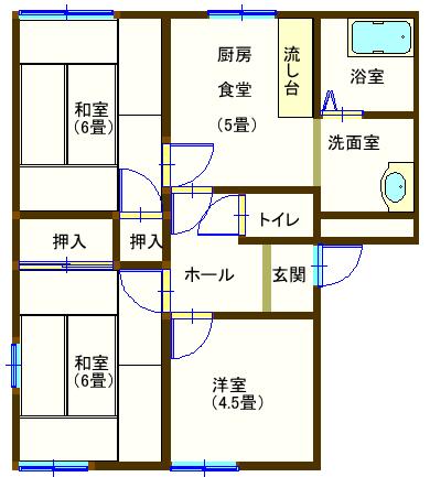 ラフォーレ福居５の間取り