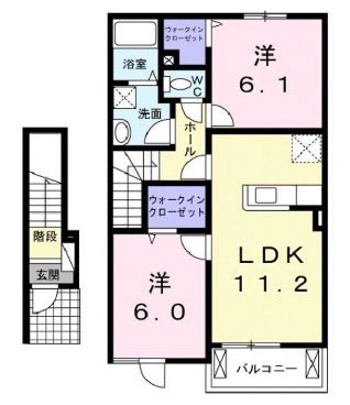 フォレストリー駅家Ａ_間取り_0