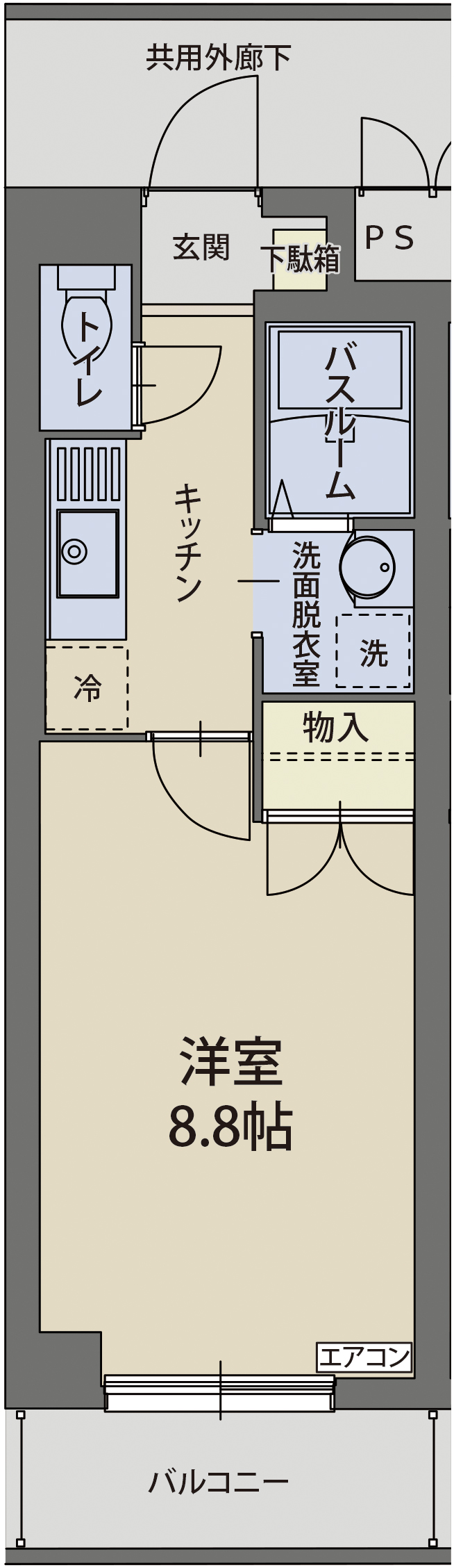 リヴスペースWの間取り