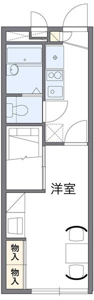 レオパレスソレイユ富木の間取り