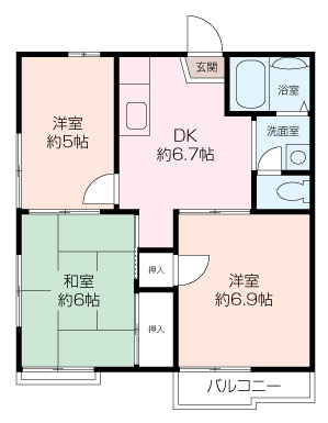 ファミールヨシの間取り