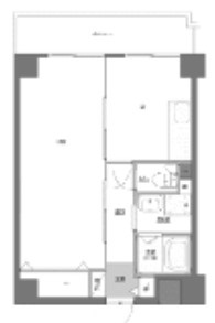 大阪市港区築港のマンションの間取り