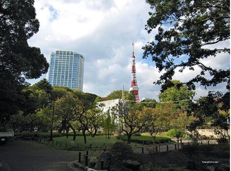 【パークアクシス御成門の公園】