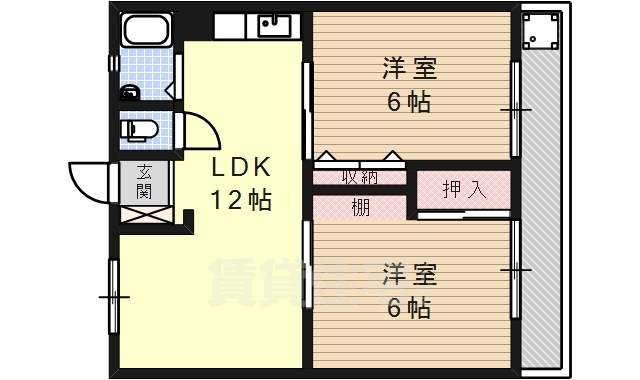 大村マンションの間取り