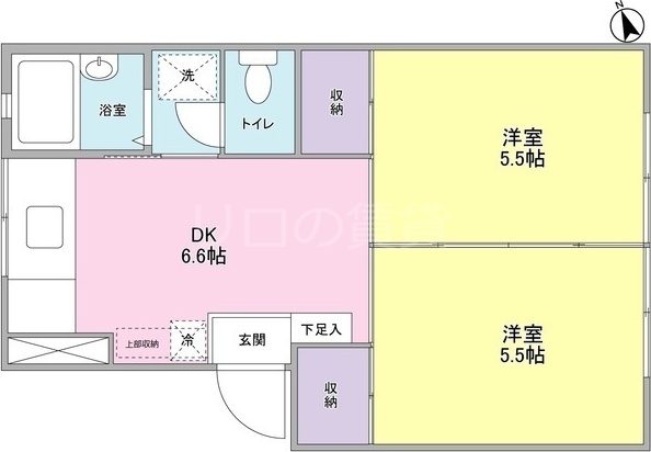 コウワマンションの間取り