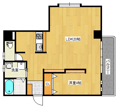 レジェンド南竹屋の間取り