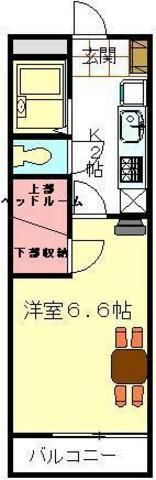 埼玉県さいたま市見沼区深作３（アパート）の賃貸物件の間取り