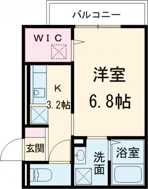 静岡市駿河区曲金のアパートの間取り