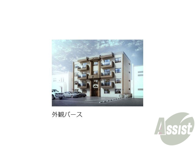 【札幌市南区南三十四条西のマンションの建物外観】