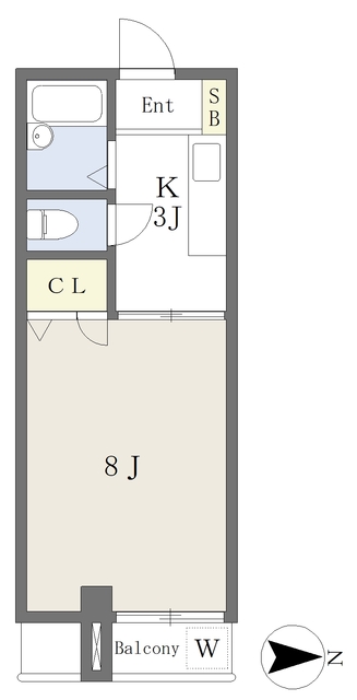 木屋町ホームズの間取り