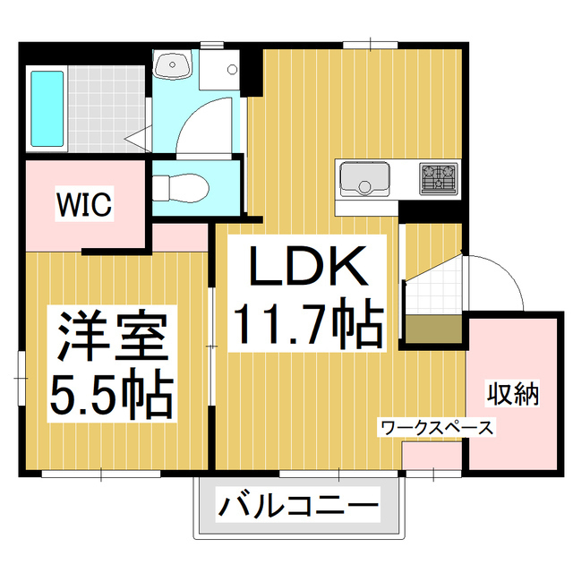 グレース安曇野Ｂの間取り