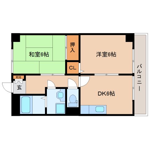 生駒郡三郷町勢野東のマンションの間取り