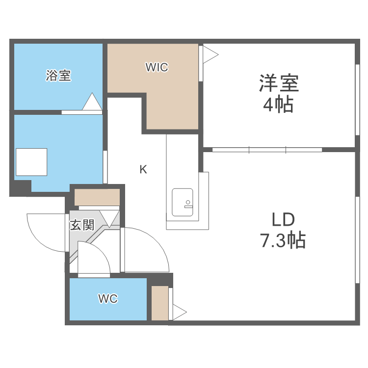 ロイヤルガーデン北6条の間取り