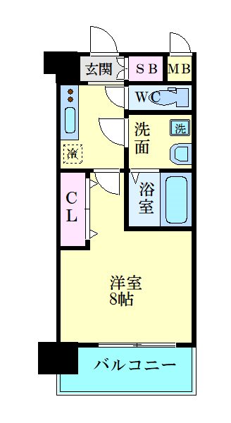 エステムコート京都西大路の間取り