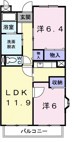 プルミエール・クラス　Ｉの間取り