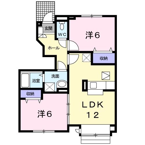 豊川市御油町のアパートの間取り